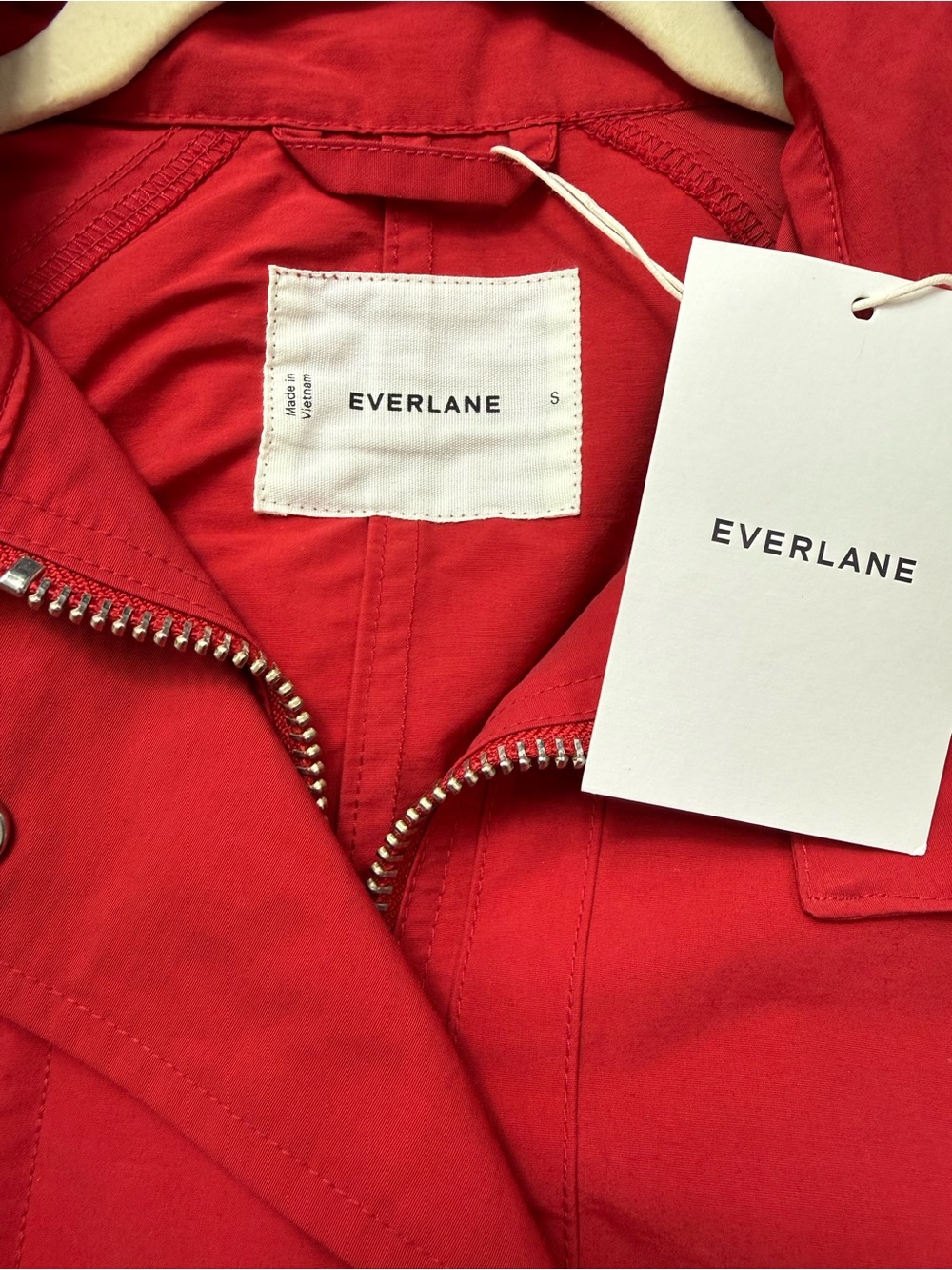Everlane Red Utility Jacket - Picture 7 of 11